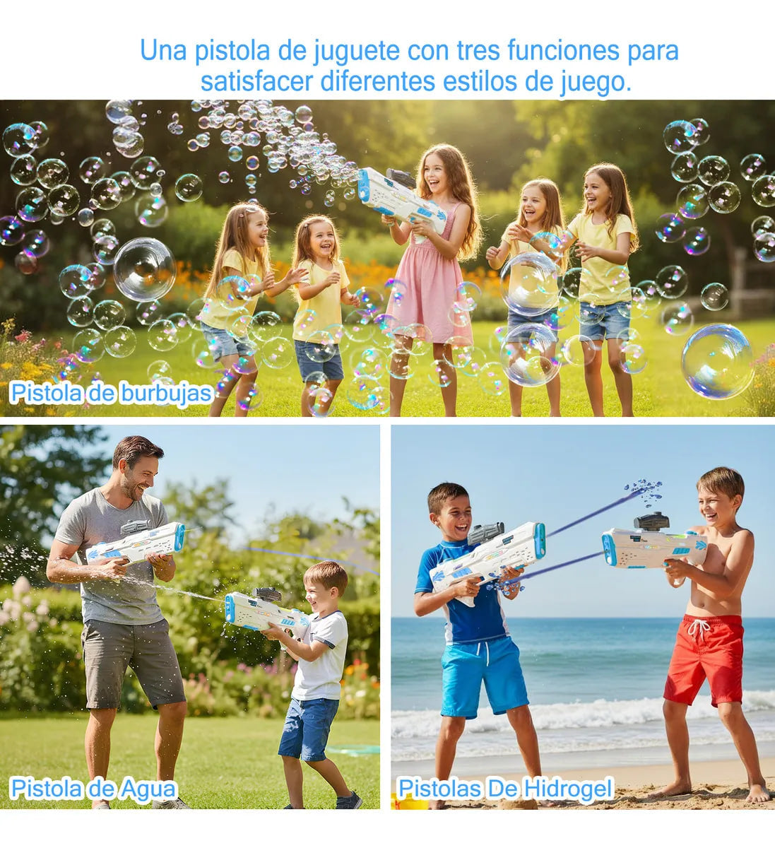 JUGUETE DE HIDROGEL Y AGUA CON BURBUJAS 3 EN 1