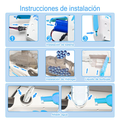 JUGUETE DE HIDROGEL Y AGUA CON BURBUJAS 3 EN 1